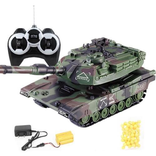 Remote Control Tank Wireless Off-Road Can Launch Bombing Remote Control Tank Charging Crawler Toy Tank Model
