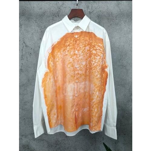 Autumn Winter New 11.18 Temperament Letter Print Pattern Fashion Casual Loose Shirt Blouse Women