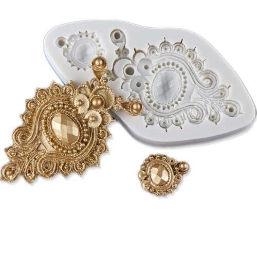 Minsunbak Retro Framed Fondant Silicone Mold DIY Chocolate Cake Mould Sugarcraft