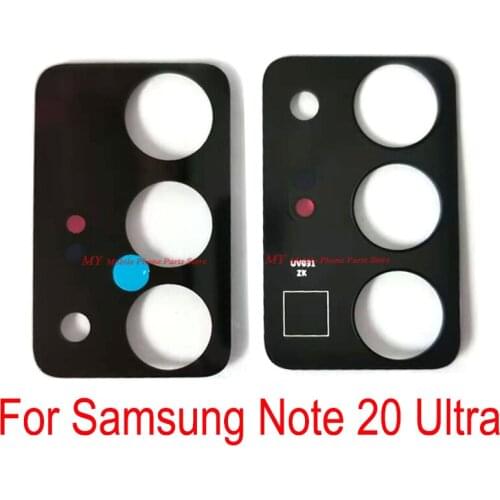 10 PCS Back Rear Camera Glass Lens Cover Spare Parts For Samsung Galaxy Note 20 Ultra Camera Lens Glass With Glue Sticker Tape