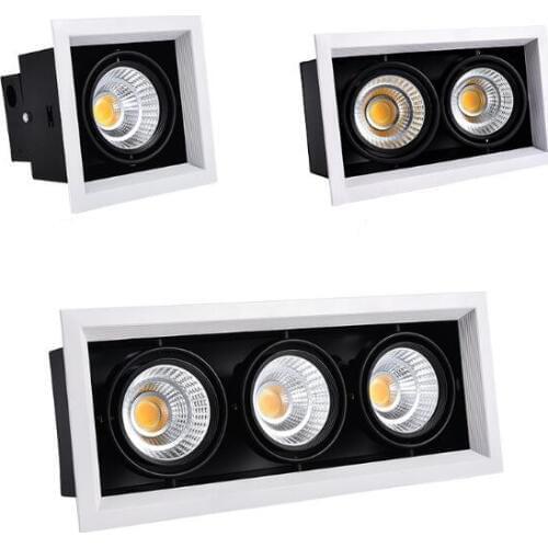 1pcs COB LED Downlights 10w 20w 30w Surface Mounted dimmable LED Ceiling Lamps Spot Light square Rotation LED Downlights