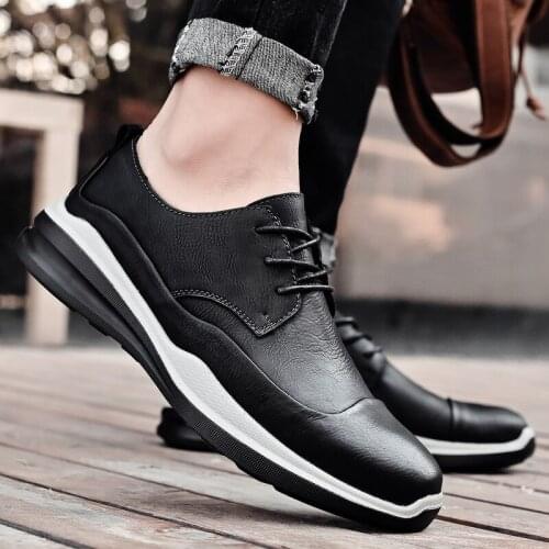 Men genuine leather Shoes Man Oxford Shoes Lace Up Men Casual Moccasins Comfortable Fashion Office Footwear shoes Male flats
