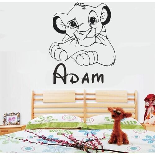 Personalised Name Custom Wall Stickers Boys Name Kids Bedroom Wall Stickers Vinyl Art Fashtion Home Decor Z389