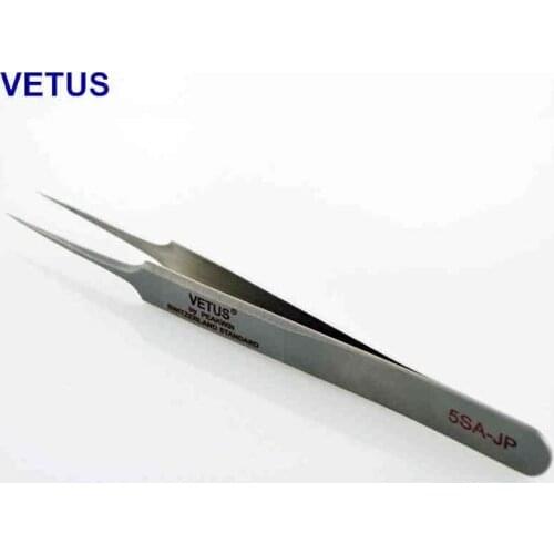 VETUS 5SA-JP Hyperfine High-Precision Non-Magnetic Anti-Acid Super hard Tweezers For Mobile Phone Tablet Watch Repair Forceps