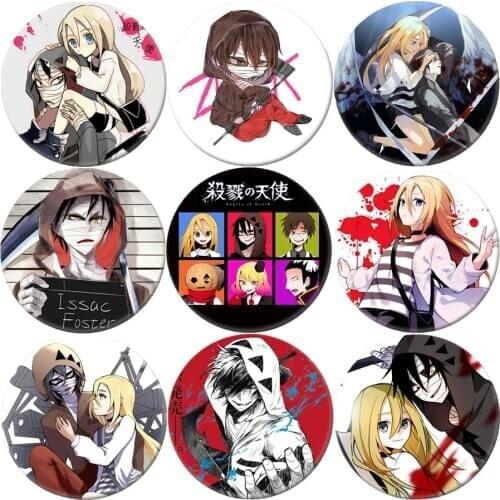 New Fashion Japanese Anime Angels of Death Brooch Ray Cosplay Badge Backpacks Button Clothes Women Xmas Gift SLDTS