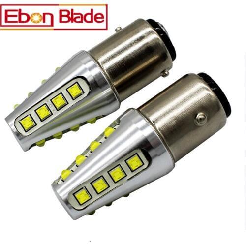 2 x P21/5W XBD 80W Led Red White Yellow Bay15d 12V 24V 1157 Super Bright Canbus LED Backup Brake Stop Reverse DRL Light Bulbs