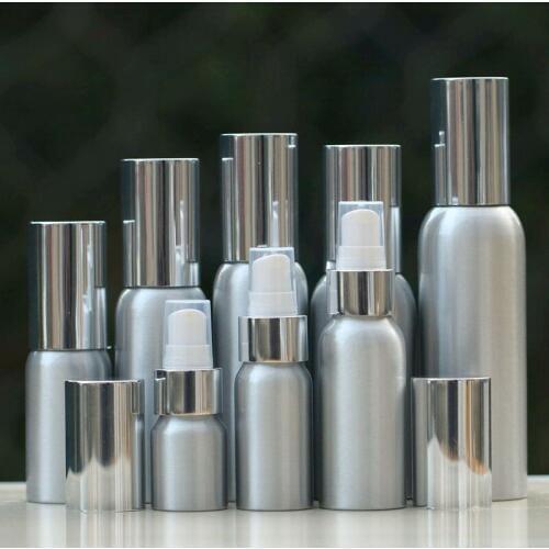 20ml 30ml 50ml Aluminum Emulsion Bottle Lotion Pump, Lotion Cream Bottle with Press Pump, Empty Lotion Refillable Bottles F055