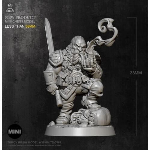 45mm Resin model kits hunter self-assembled TD-2368