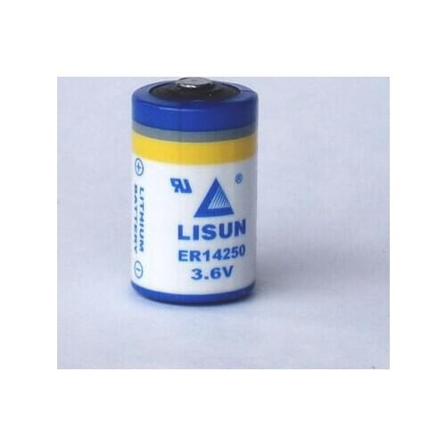 6pcs/lot LISUN ER14250 1/2AA 3.6V 1200mAh lithium industrial PLC,ETC Things sight positioning device battery meter
