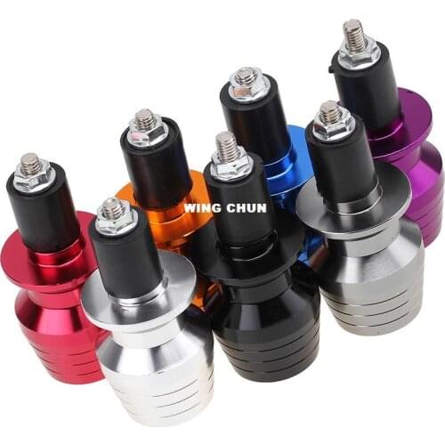 7 Colors Motorcycle Handlebar Grips Handle Bar Ends Weights Grip Cap Plug Slider 22MM 7/8