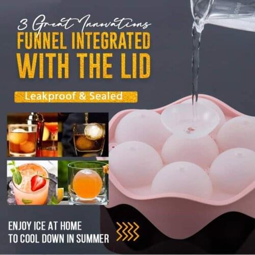 7 Hole Ice Ball Maker Cocktail Whiskey Ice Ball Maker DIY Silica Tray Mold Home Bar Party Cool Wine Ice Cream Kitchen Bar Tools
