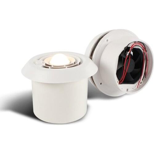 Caravan Accessories RV Fan Roof Air Vent Grille Whit Fan Travel Trailer Air Vent Camper Motor home