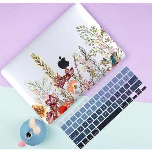 Woldone Green Wave Print Hard Case for Macbook Pro Air 13 2020 Retina 13 inch A2338 A2289 A2251 A2179 2018 2017 Mac Cover Sleeve