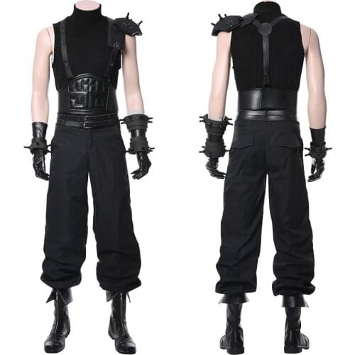Final Fantasy VII Remake Cloud Strife Cosplay Costume Outfit Full Suit Halloween Cosplay Costume Custom Made