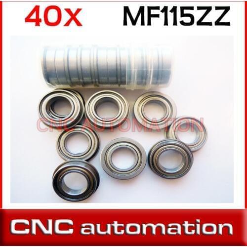 40pcs flange ball bearings MF115ZZ size 5*11*4mm