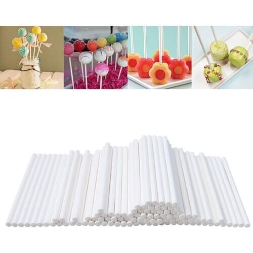 10cm Making Mould Lollipop Stick Food-Grade Plastic Pop Sucker Sticks Cake Pop Sticks For Lollypop Candy Chocolate Sugar Pole
