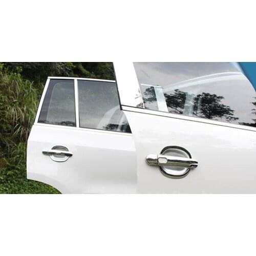 For Tiguan ABS Chrome Door Handles Covers + Door Bowl 2009-2016 Car Accessories Stickers Car Styling