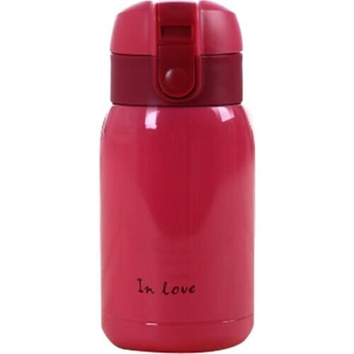 Best mini Stainless Steel Big belly thermos bottle(rose red)200ml
