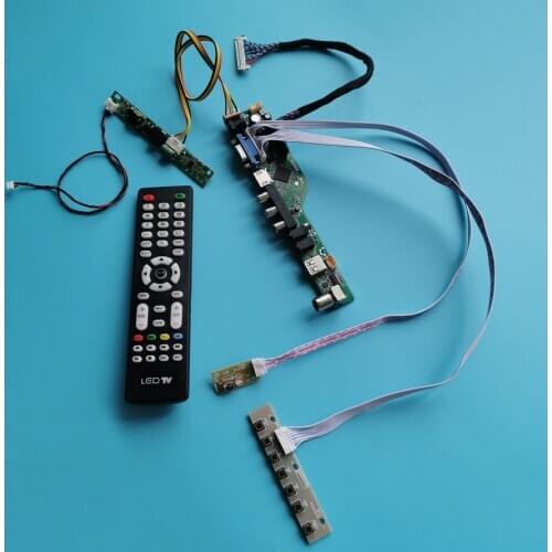 LVDS LCD screen 1920*1080 VGA+USB+AV display controller board kit WLDE 60Hz 30Pin fit M238HAN01/M238HVN01/M270HW01/M270HW02