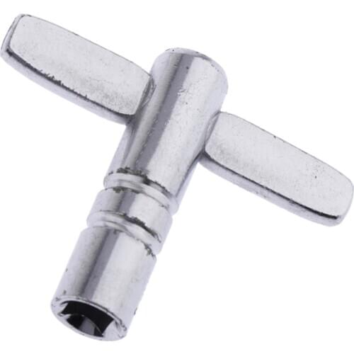 Metal Percussion Hardware Tool Drum Tuning Key Square Socket Silver 5mm