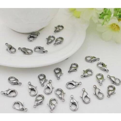 Metal lobster clasp Zinc Alloy DIY Making Bracelets Necklaces Silver Gold Color Alloy Lobster Clasp Hook