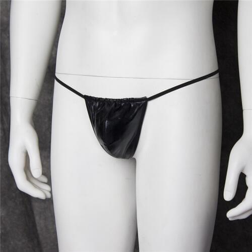 Man pant black bandage for man sex role lover Briefs sexy lingerie leather bodysuit GD014