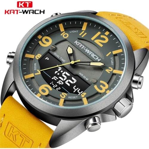 Double Time Zone Swim Men Sports Watch Digital Calendar Quartz Wrist watches Waterproof 50M Military Clock Relogio Masculino