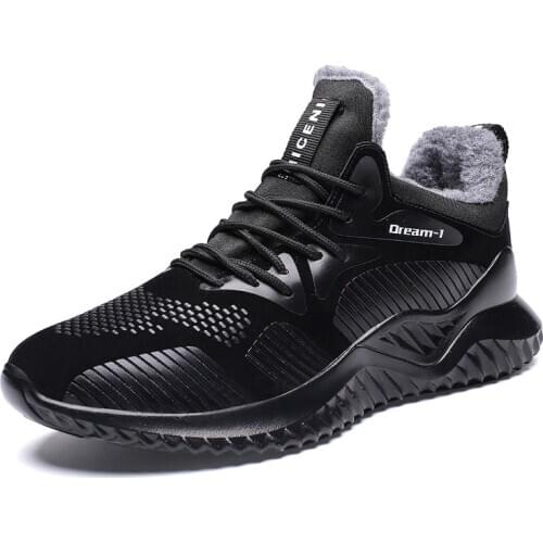 New Men Winter Sneakers Autumn Men Casual Shoes Plush Keep Warm Men Boots Fashion Shoes For Men Zapatos Hombre Plus size 45 46