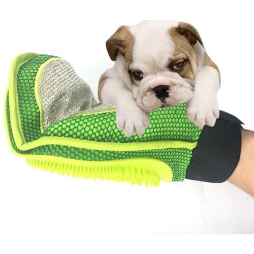 Cat Pet Dog fur Grooming Groom Glove Mitt Brush Comb Massage Bath Hair Removal Gloves Combs Brushes Grooming Gloves For Cats Dog