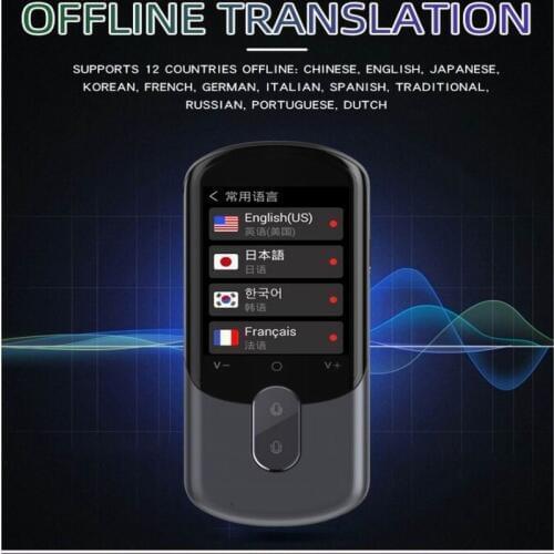 F4A Translator Multi-Languages Smart Instant Voice 12 countries Offline with Camera support Photographic scanning Portable