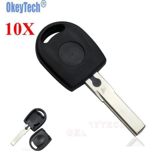 OkeyTech 10PCS/LOT Blank Car Remote Key Shell For Volkswagen (VW) B5 Passat Transponder Key HU66 Blade Free Shipping