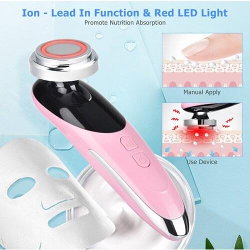 7in1Radio Mesotherapy Electroporation Rf Lifting Beauty LED Photon Face Skin Rejuvenation Remover Wrinkle Radio Frequency