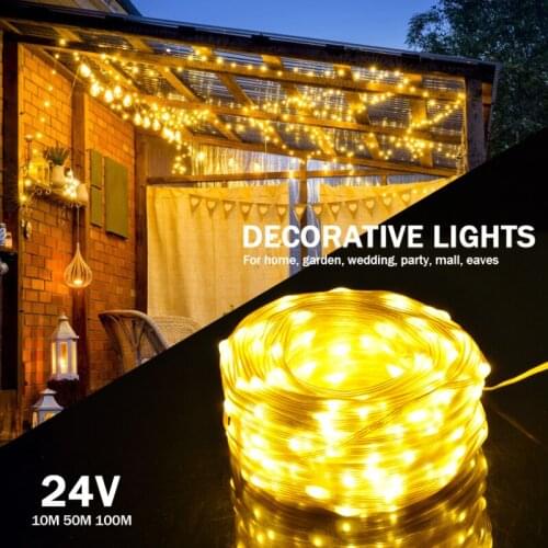 10M/50M/100M Christmas Light String Outdoor Decoration Waterproof Line Light 8 Patterns Used In Garden Eaves Decoration Light
