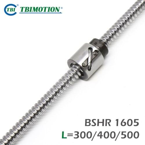 TBI Motion C7 Ball Screw Professional BSH1605 with 300/400/500mm High Precision Mini Ballnut Premium CNC Parts