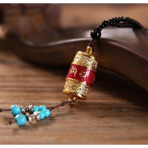 Pure copper six words, the truth goes round, Kulu box, magic wheel, Buddhist Ru Yan curse pendant, body pendant