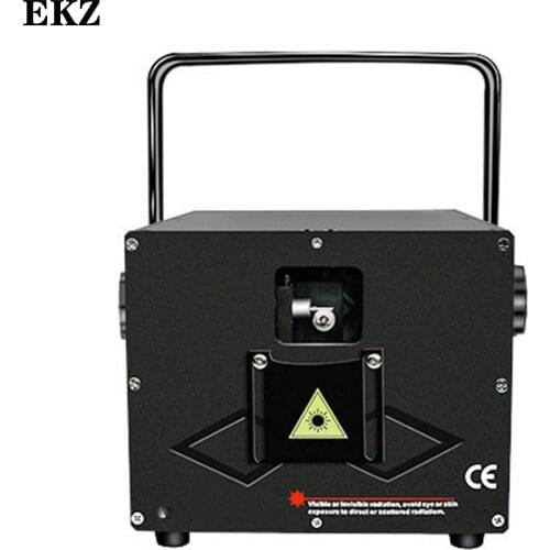 EKZ-Brand new 3W RGB color laser animation stage lighting DMX512 30 Kpps reflection party wedding Dj disco laser light