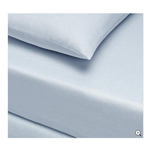 TAÇ Sheet Set 120X200 + 50X70 Light Blue-Fitted Bed Sheet: 120x200 cm, Standard Pillowcase: 50x70 cm