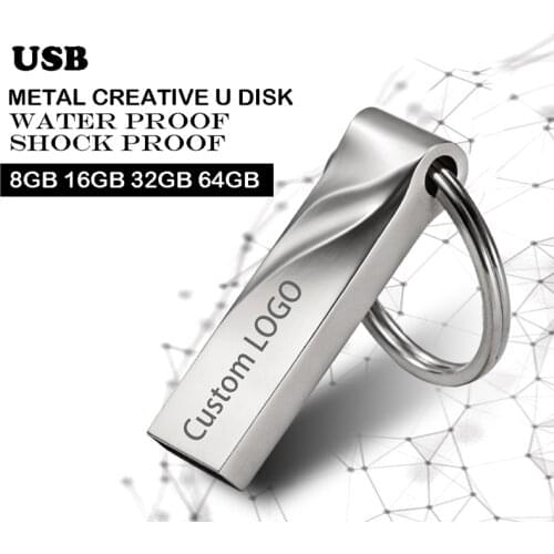 USB Flash Drives 128 gb mini usb flash metal pen key disk logo pendrive stick flash memory card 32GB/8GB/4GB/16GB/128GB