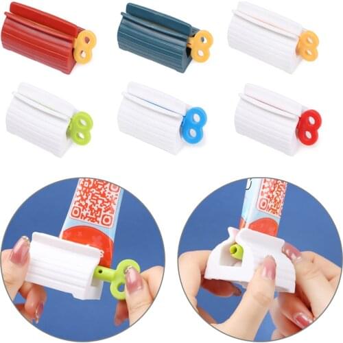 1PC Home Plastic Rolling Toothpaste Tube Manual Squeezer Polygel Easy Dispenser Seat Holder Stand Bathroom Tooth Cleaning Supply