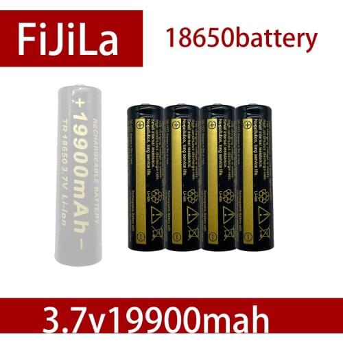 100% New 3.7 V 18650 Battery 19900 MAH Li-ion Recarregvel Para LED Lanterna Tocha ou aparelhos Eletr Nicos Batteria