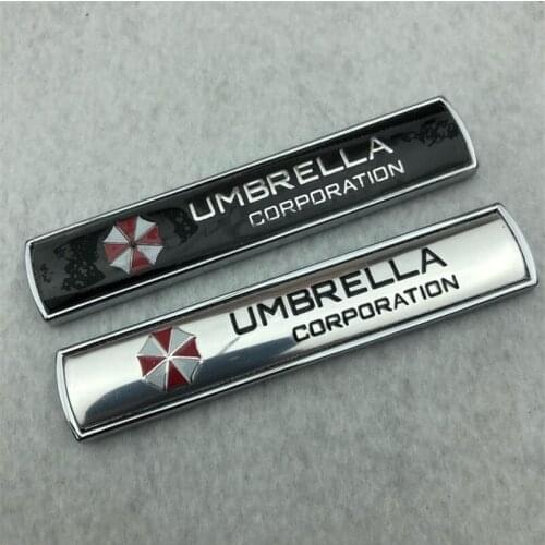 3D Aluminum alloy Umbrella corporation car stickers decals emblem decorations badge auto accessories Car styling