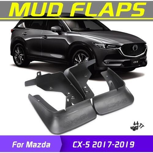 4Pcs Car Mudflaps Front Rear Mud Flaps Mudguards Splash Guards Fender Flares For Mazda CX-5 2017 2018 2019 Car Accessories