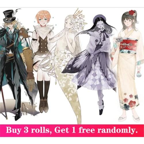 5M Girls Illustration NEW Washi Tape Sets Adhesive Decoration DIY Scrapbooking Sticker Bullet Journal Card Masking Tapes Paper