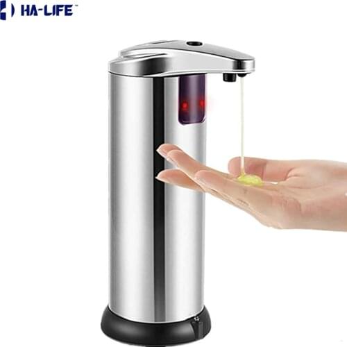 Stainless Steel Liquid Soap Dispenser Automatic Soap Dispenser Smart Sensor 250ML Hand Wash Washer Dispenser Kitchen Bathroom