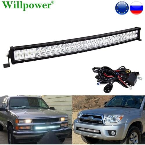 SUV Car Bumper 180W 32 inch Curved LED Light Bar For Ford Jeep Chevy SUV 4x4 4WD Truck Offroad Pickup Bumper Fog Lights LED Bar