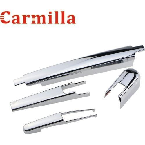 Carmilla 4Pcs/Set Car ABS Chrome Rear Wiper Protection Cover Rear Window Wiper Trim Sticker For Hyundai Tucson 2015 2016