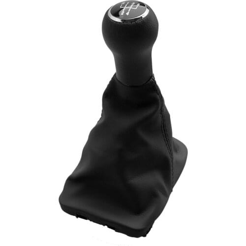 Black 5 Speed Manual Gear Shift Knob Gaiter Boot 1C0711113N Fit For VW Beetle 1998-2002 2003 2004 2005 2006 2007 2008 2009 2010