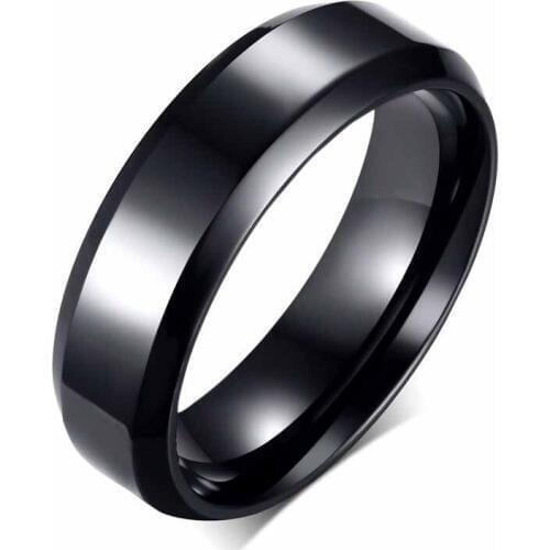 EAMIOR 3 Colors Classic Simple Popular New Arrival For Men Stainless Steel Wedding Band Engagement Ring Lovers Valentine Gift
