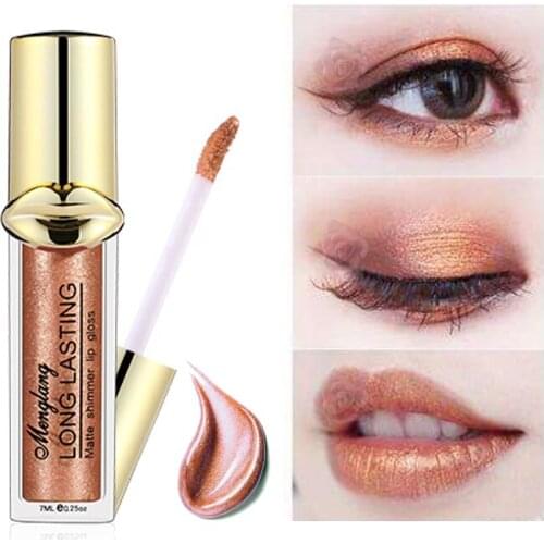 Good Quality Pearlescent Lip Gloss 12 Color Water-Resistant Long-lasting Moisturizer Lips Easy To Remove Makeup Shimmer Lips 7ml