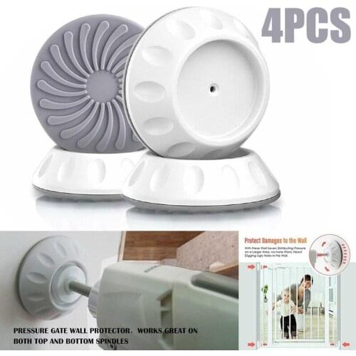 4Pcs Baby Pet Safety Door Stair Gates Wall Mount Cups Bumpers Guard Protectors Safety Gates Bumpers,Baby Safety Door Bumpers